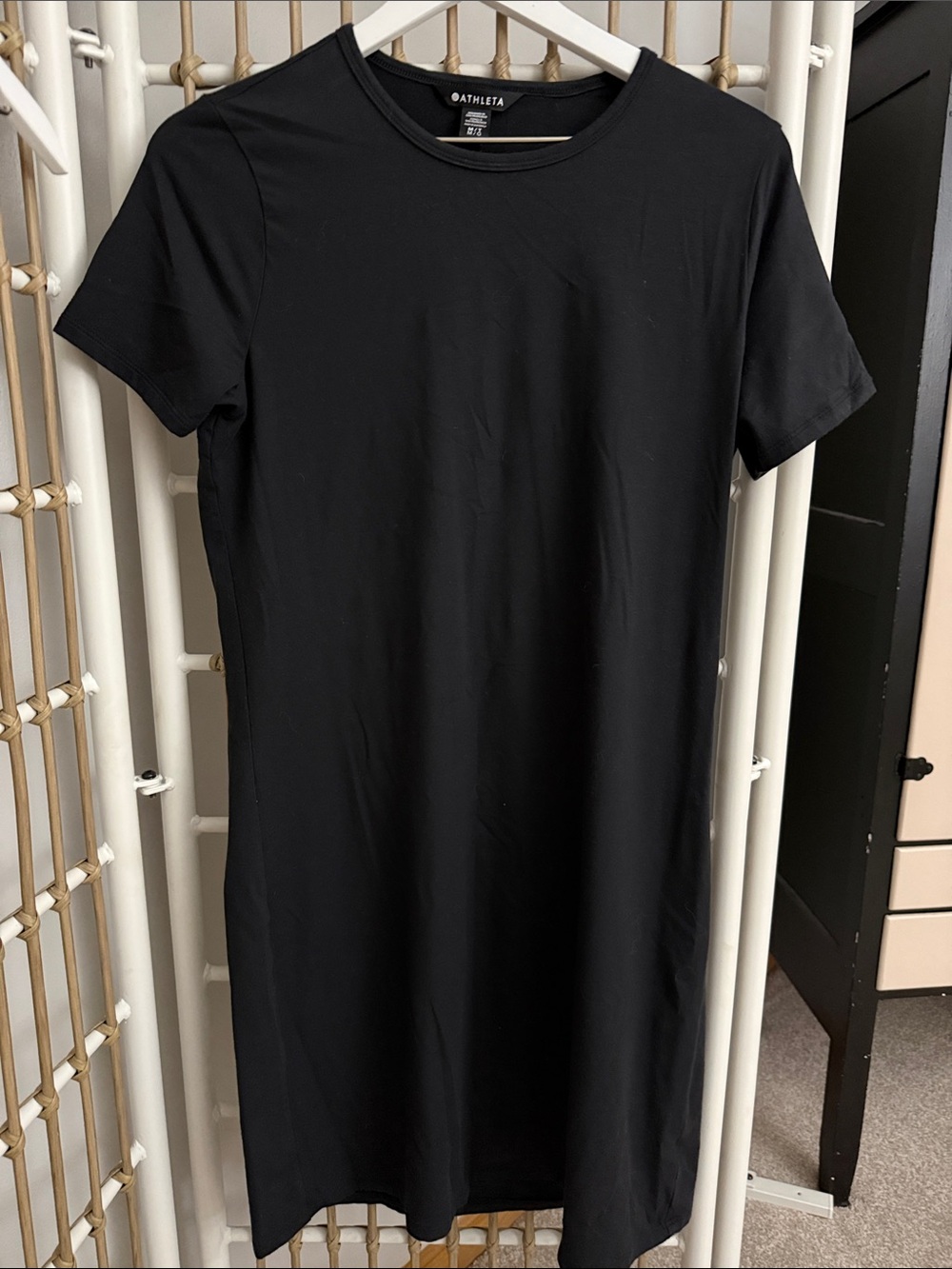 Athleta Black Short Sleeve Dress size MT